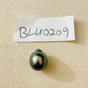 TAHITIAN SOUTH SEA Pearl Cultured Natural Color Metallic GreenLoose Gem 10x12mm